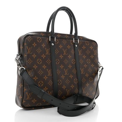 Louis Vuitton Monogram Macassar Porte-Documents Voyage PM 5 of 21