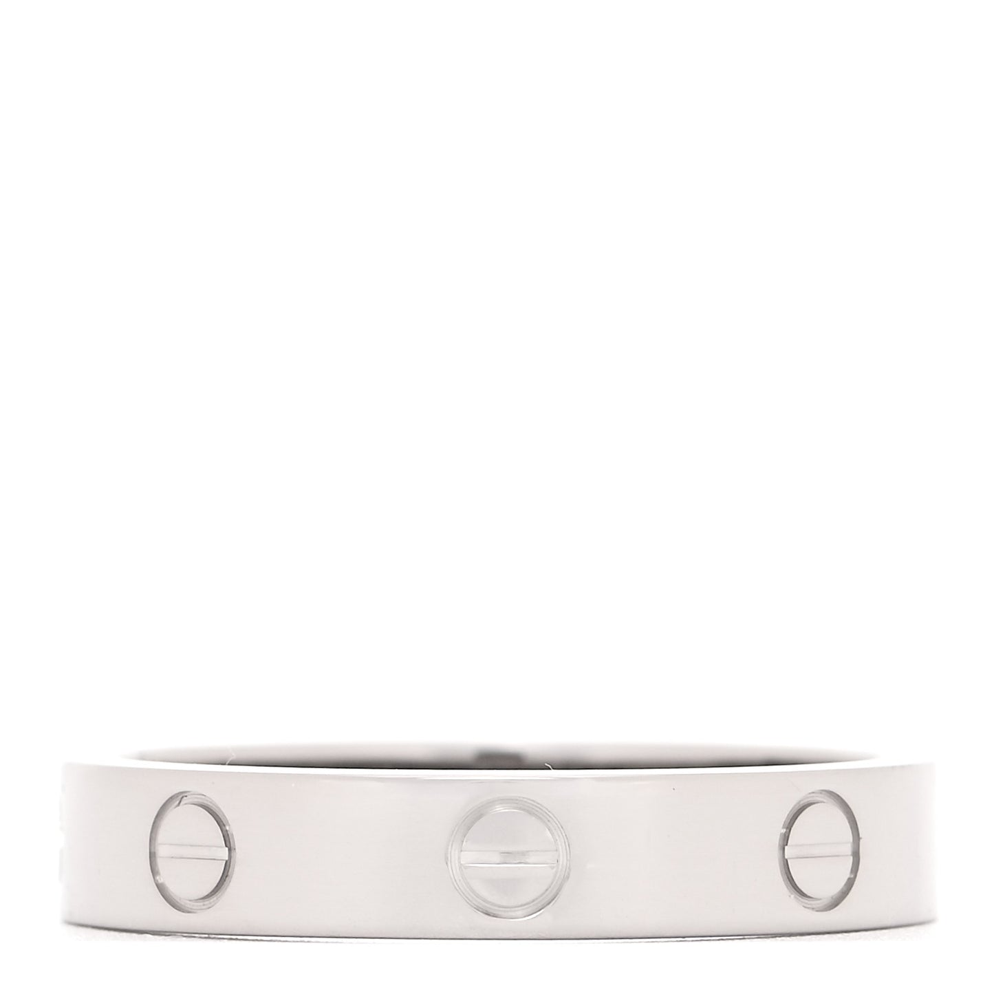 18K White Gold 3.5mm LOVE Wedding Band Ring 58 8.5