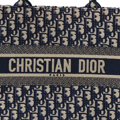 Christian Dior Oblique Medium Book Tote Blue Multicolor 8 of 13