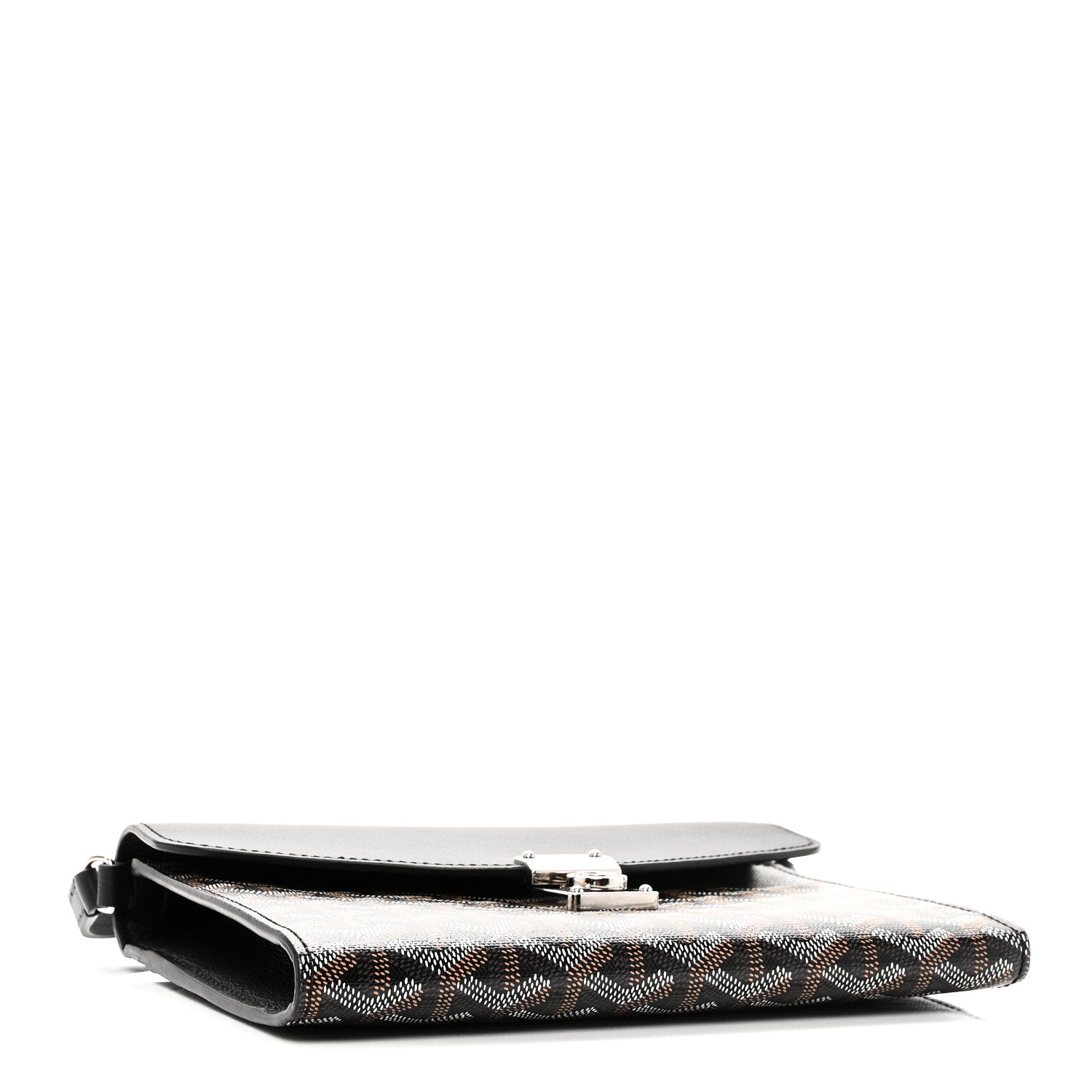 Goyard Goyardine Calfskin Chypre Wallet Pouch Black 4 of 9