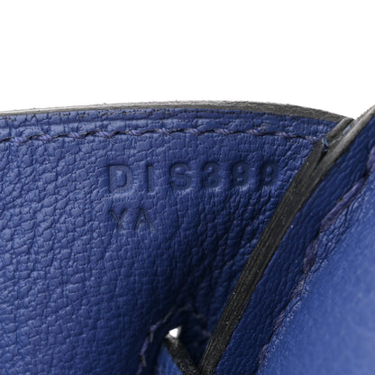 Hermes Togo Horseshoe Birkin 35 Bleu Royal 7 of 11