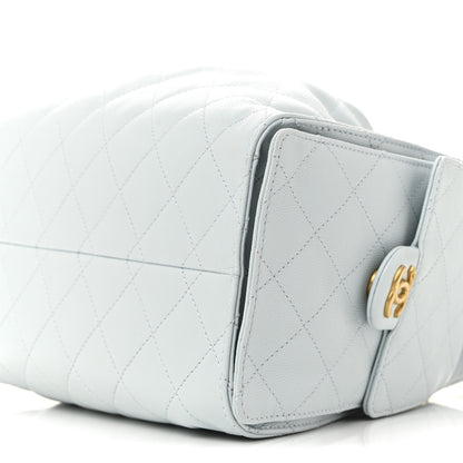 Chanel Caviar Quilted Small Chanel 25 Handbag Light Blue 9 of 15