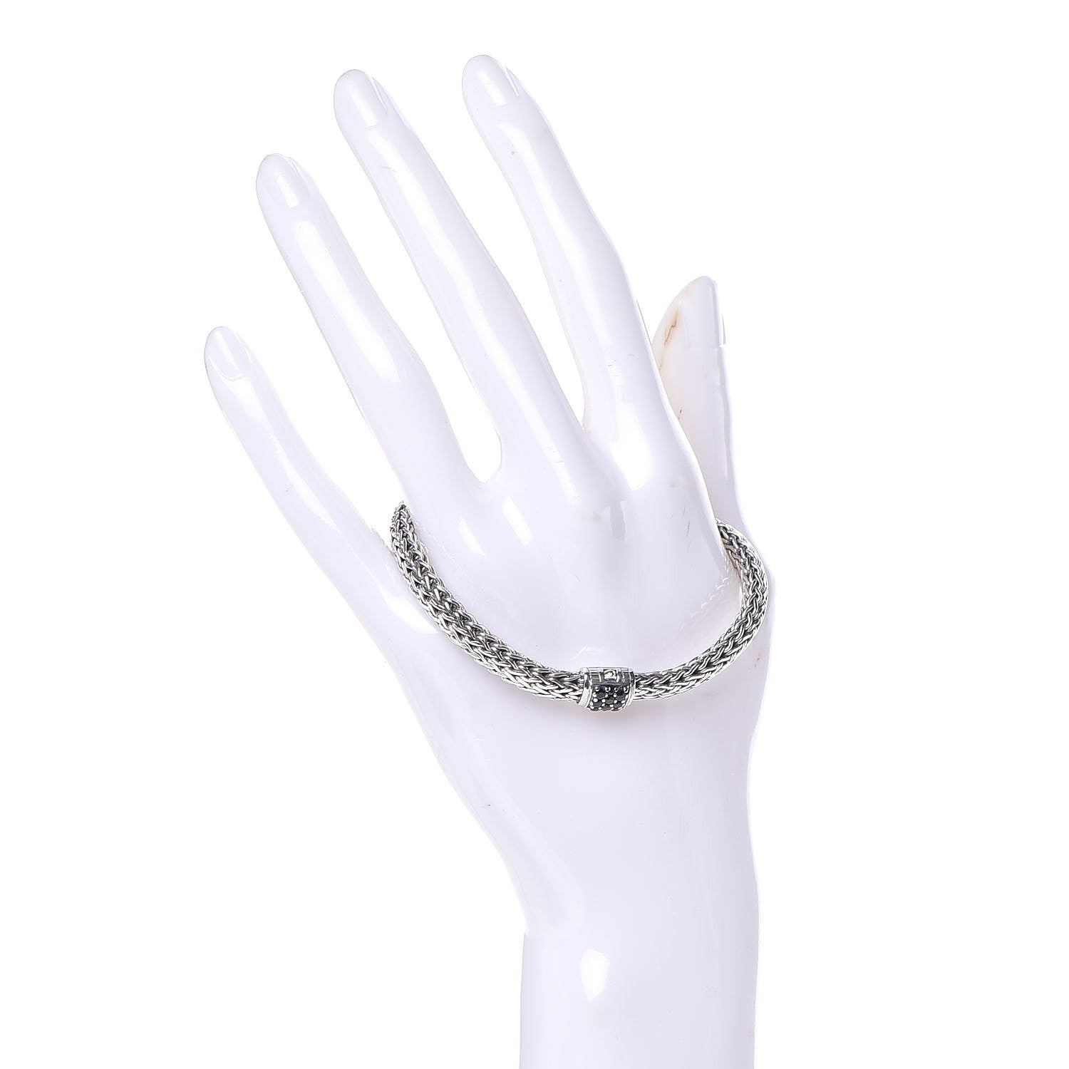 John Hardy Sterling Silver Black Sapphire 6.5mm Classic Chain Bracelet 2 of 4
