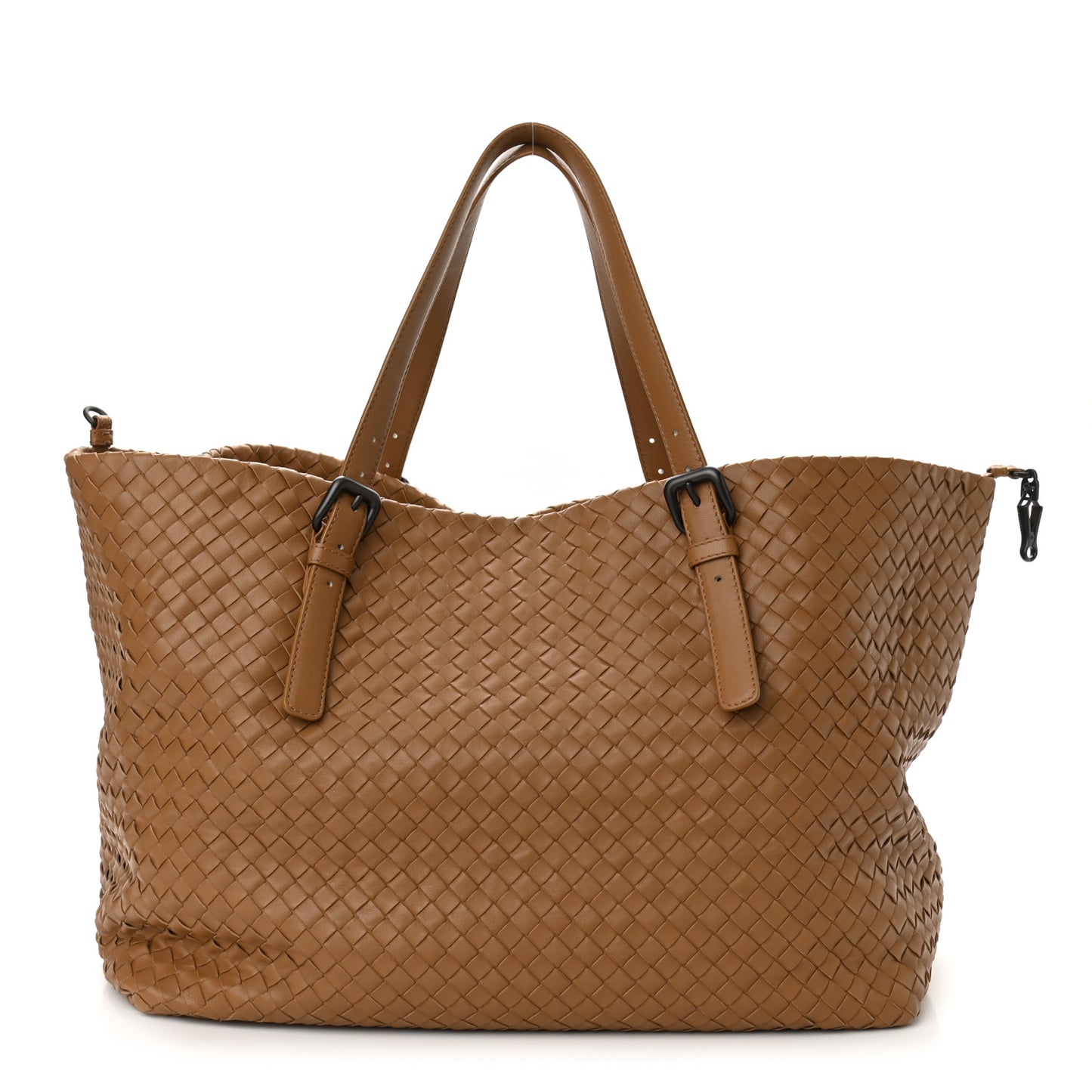 Nappa Intrecciato Large Seamless Tote Camel