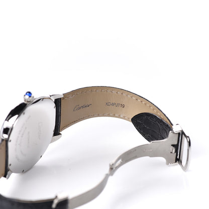 Cartier Stainless Steel Alligator 42mm Ronde Solo Automatic Watch 7 of 9