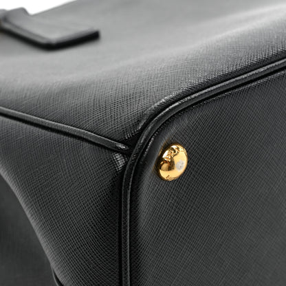 Prada Saffiano Medium Galleria Double Zip Tote Black 21 of 22
