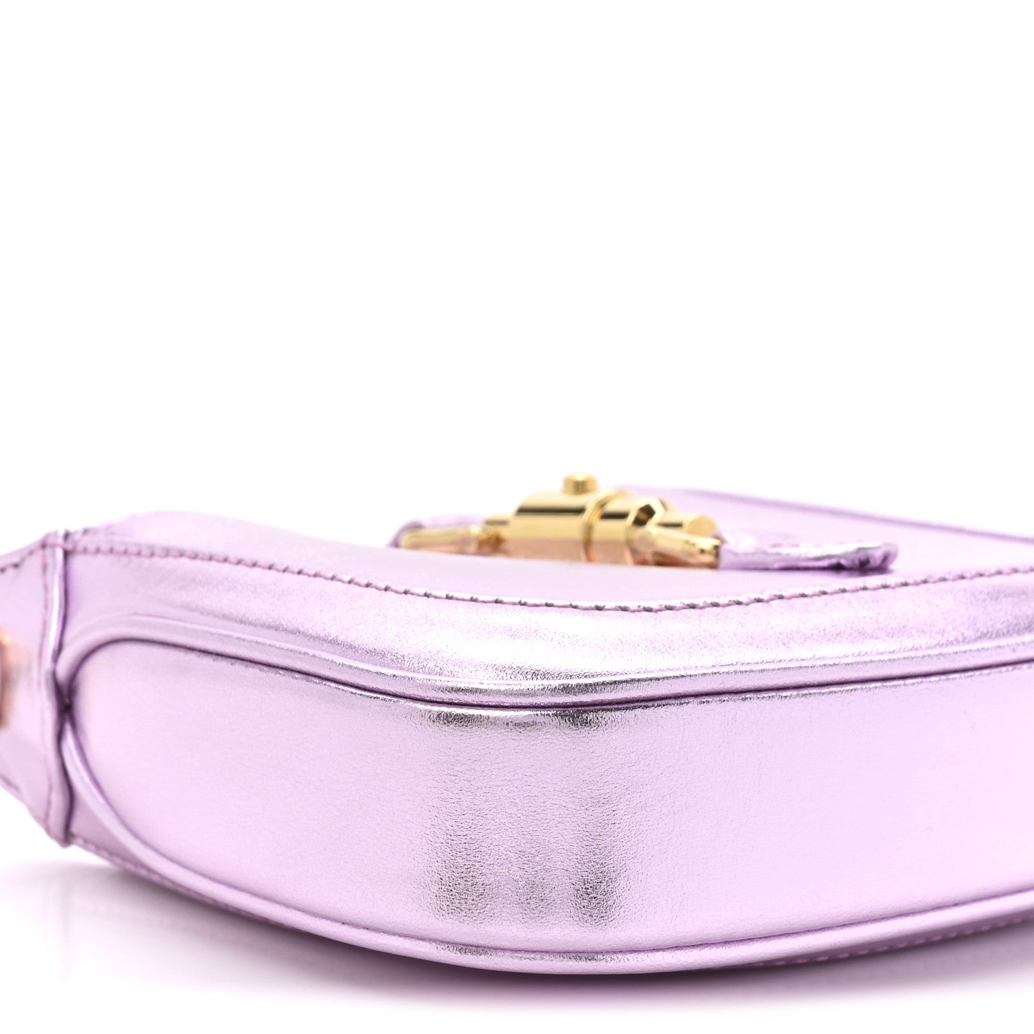 Gucci Laminated Nappa Nano Jackie 1961 Hobo Metallic Rosa 10 of 11