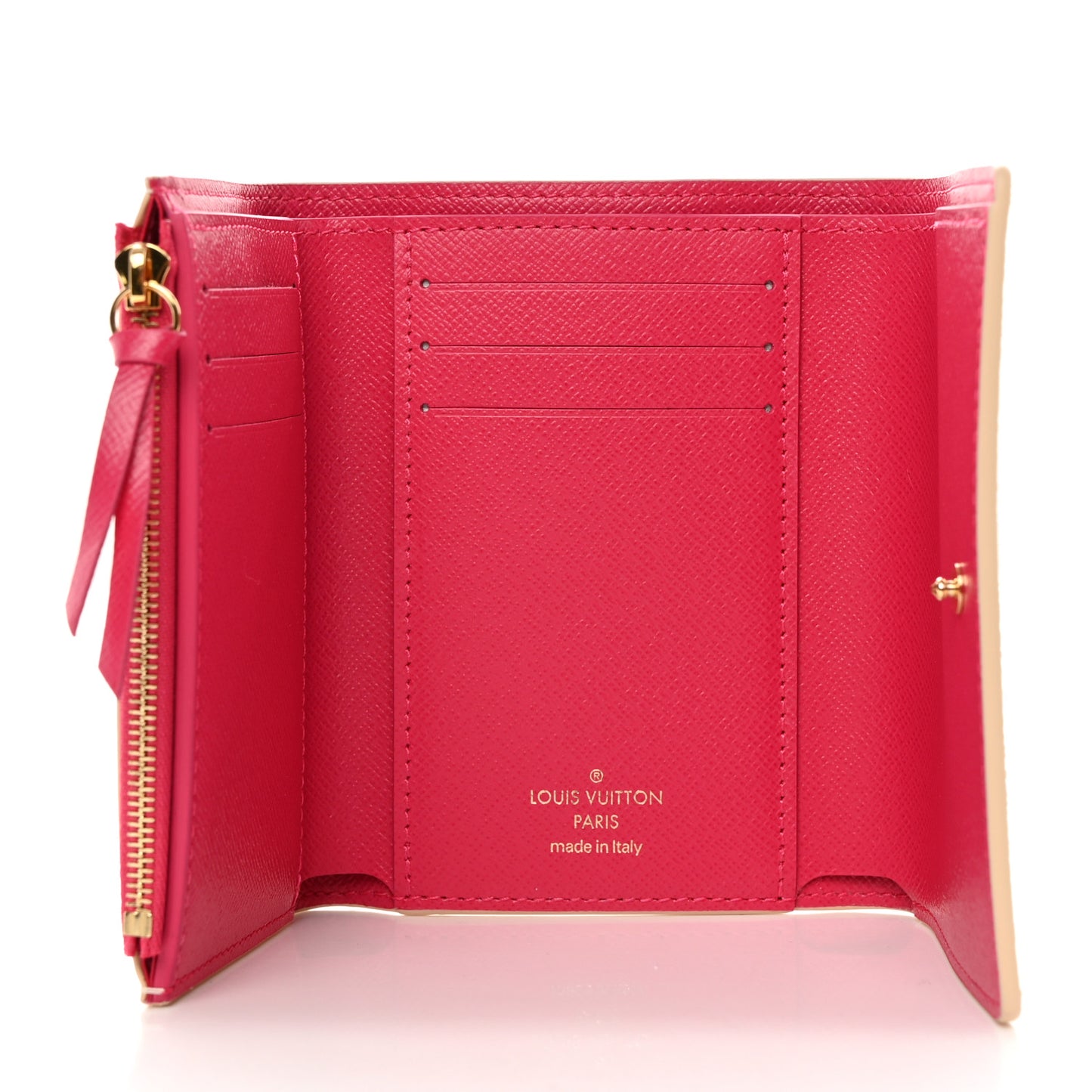 Damier Azur 2021 Christmas Animation Hollywood Victorine Wallet Fuchsia