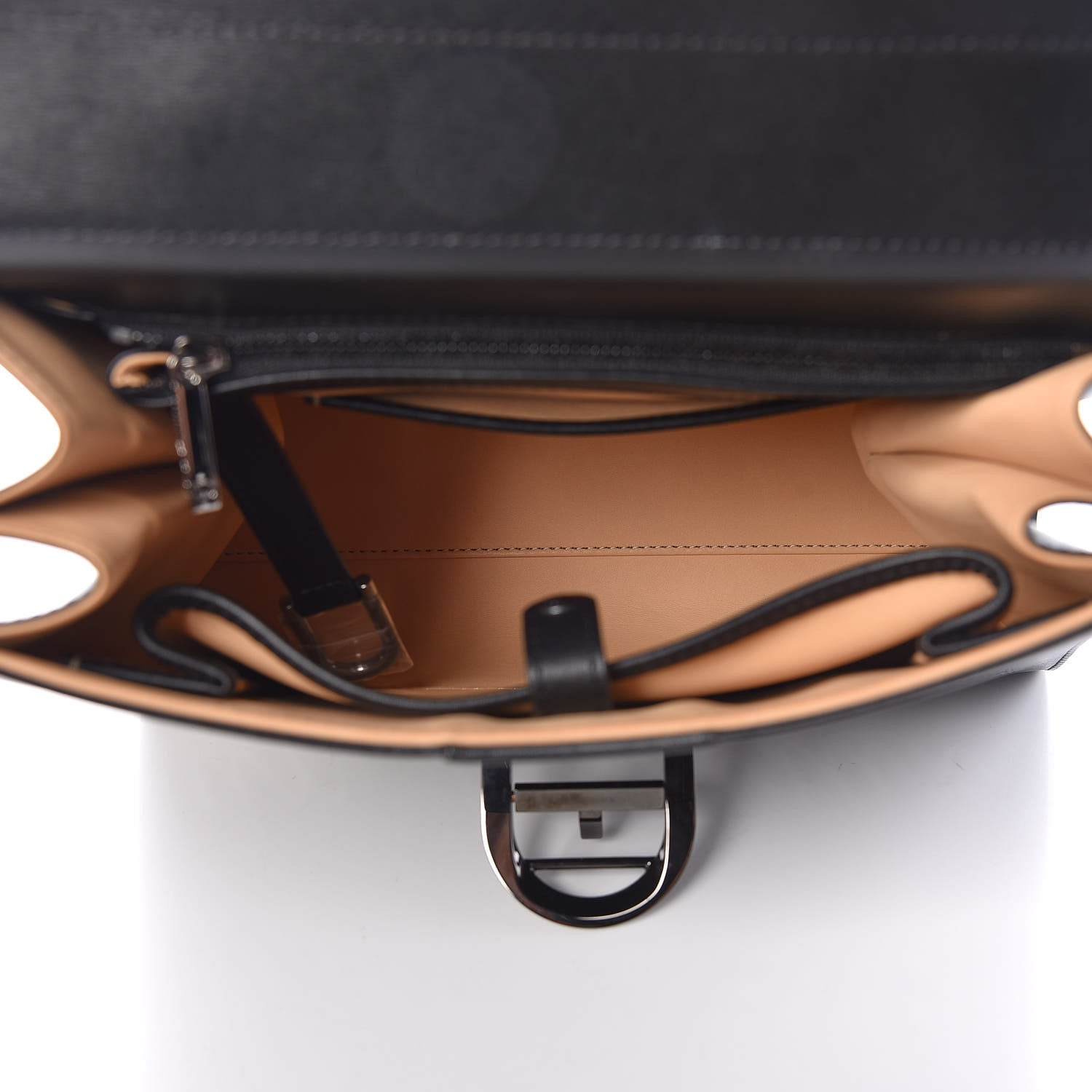 Delvaux Calfskin MM L'Humour Brillant Satchel Black 5 of 8