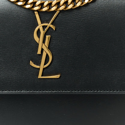 Saint Laurent Calfskin Medium Monogram Sunset Black 10 of 12