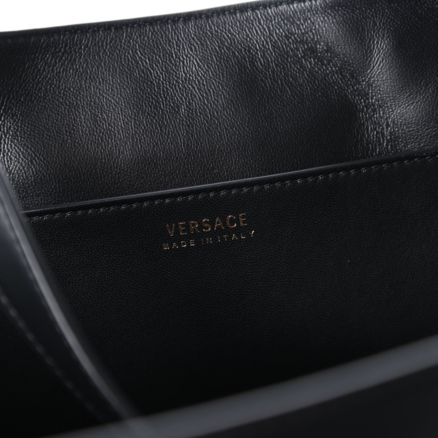 Versace Vitello Virtus Tote Black 8 of 10