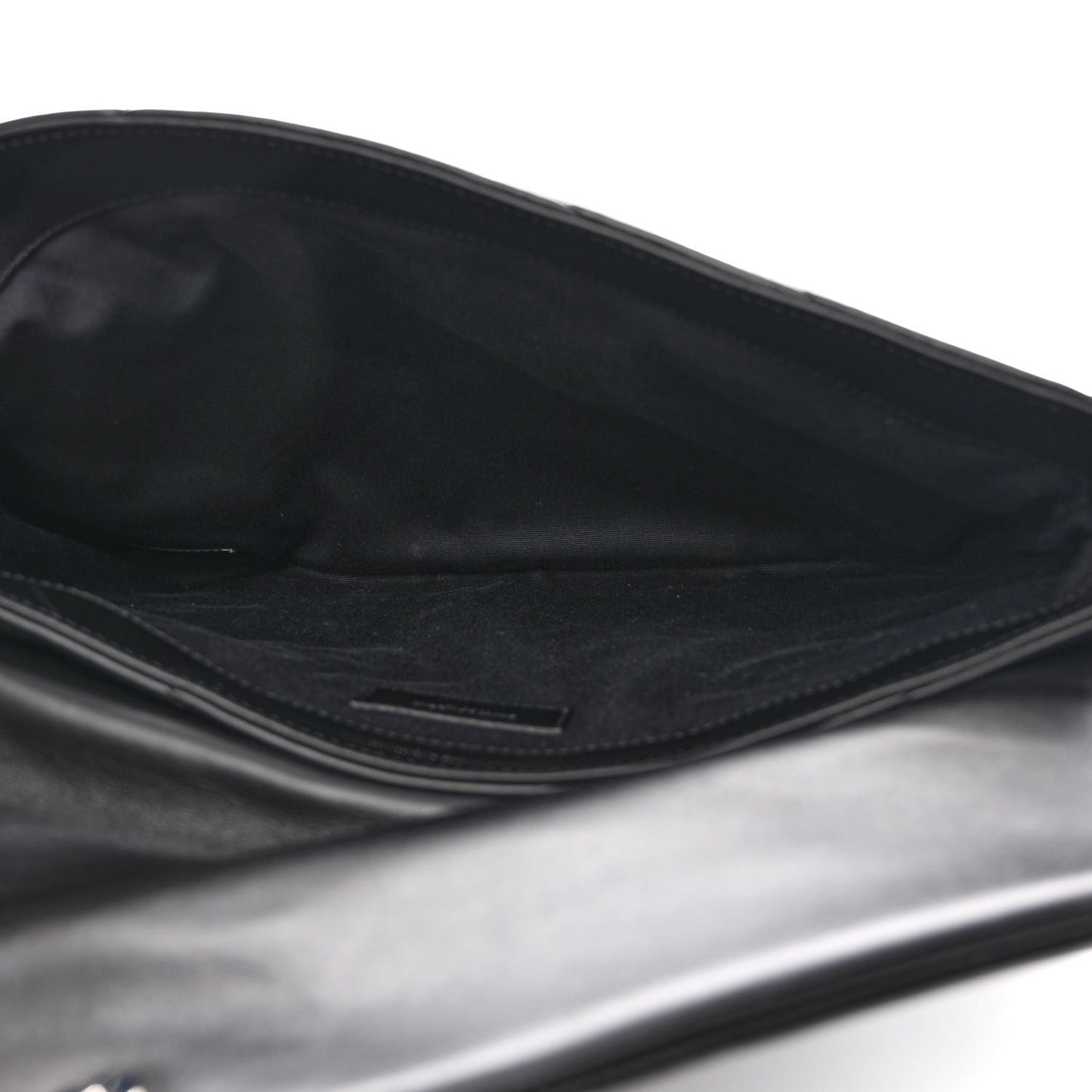 Calfskin Y Quilted Monogram Loulou Document Holder Black