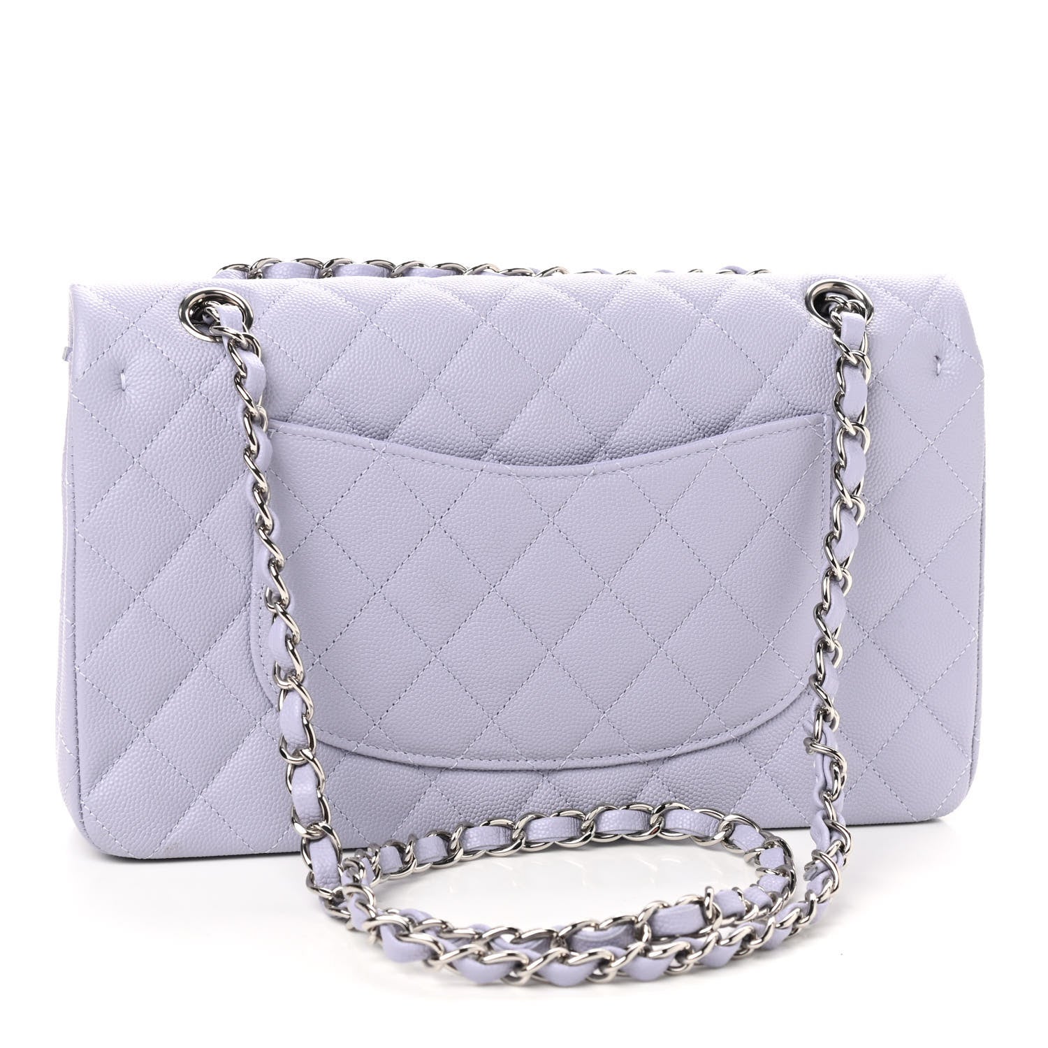 Chanel Caviar Quilted Medium Double Flap Light Purple 3 of 9