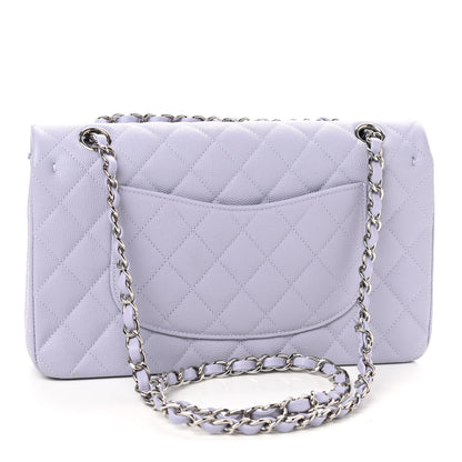 Chanel Caviar Quilted Medium Double Flap Light Purple 3 of 9