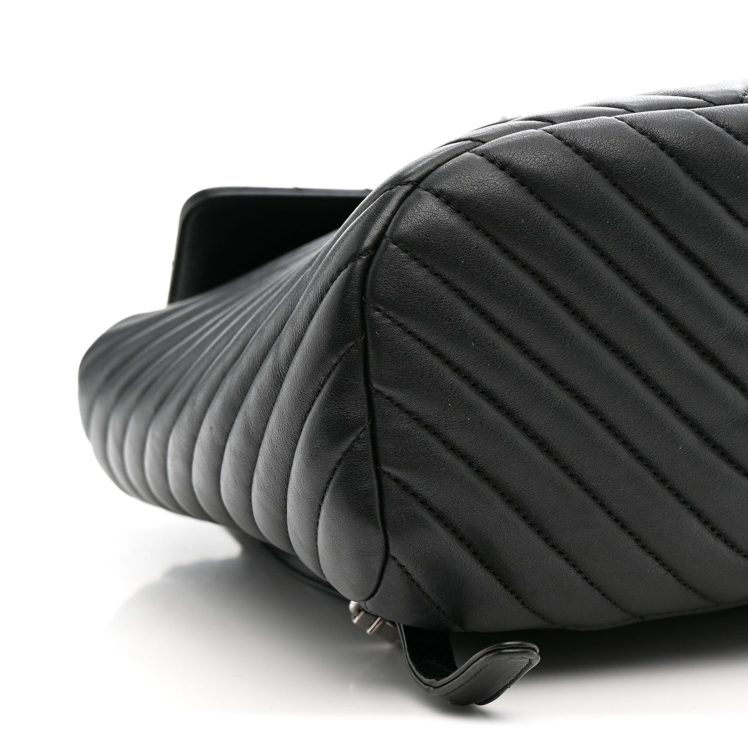 Chanel CHANEL Calfskin Chevron Quilted Small Urban Spirit Backpack Black Black 9 of 10