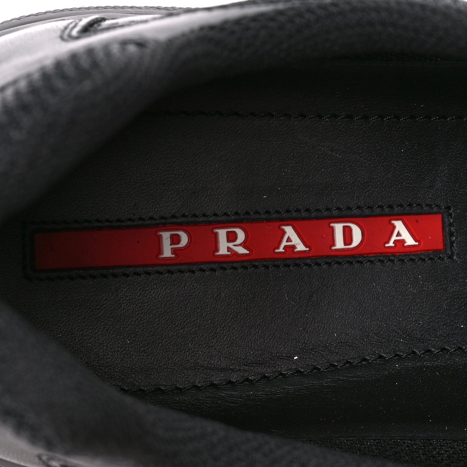 Prada Nappa Mesh Mens Sneakers 8.5 Black 9 of 10