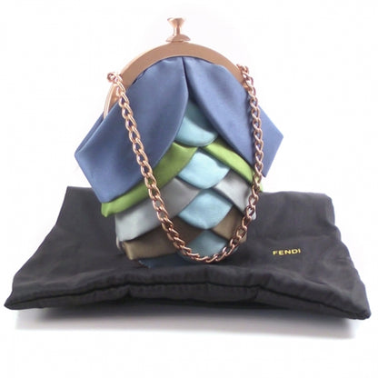 Fendi Satin Beetle Pochette Coin Purse 2 of 10
