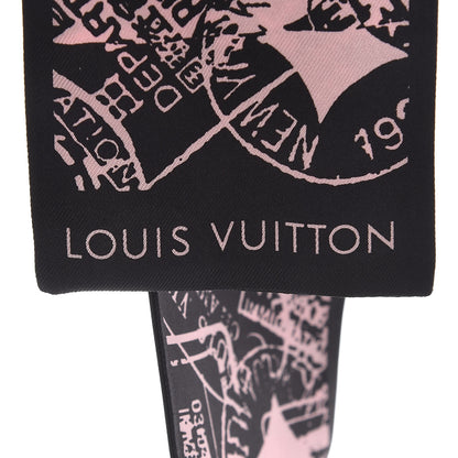 Louis Vuitton Silk Boarding Bandeau Black Pink 3 of 4