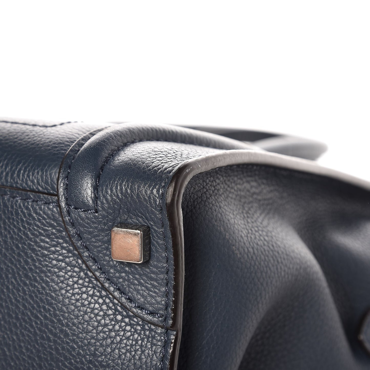 Drummed Calfskin Micro Luggage Orage