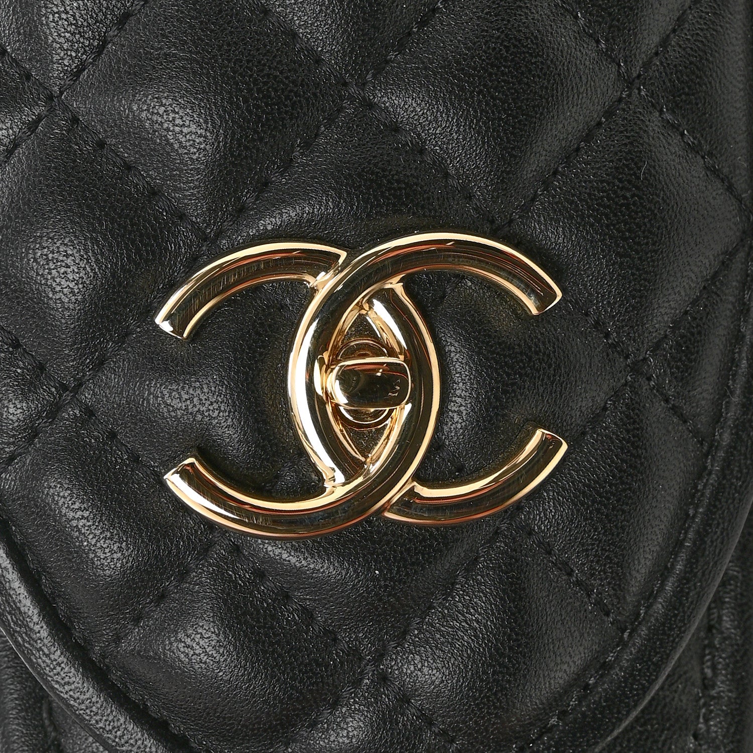 Chanel Lambskin Quilted CC Turnlock Loafers 38 Black 10 of 11