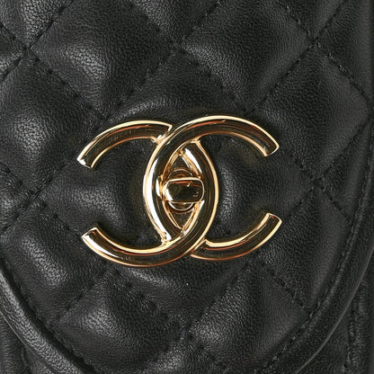 Chanel Lambskin Quilted CC Turnlock Loafers 38 Black 10 of 11