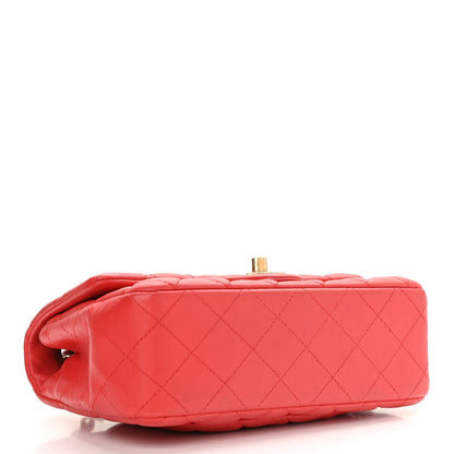 Chanel Lambskin Quilted Mini Rectangular Flap Red 4 of 16