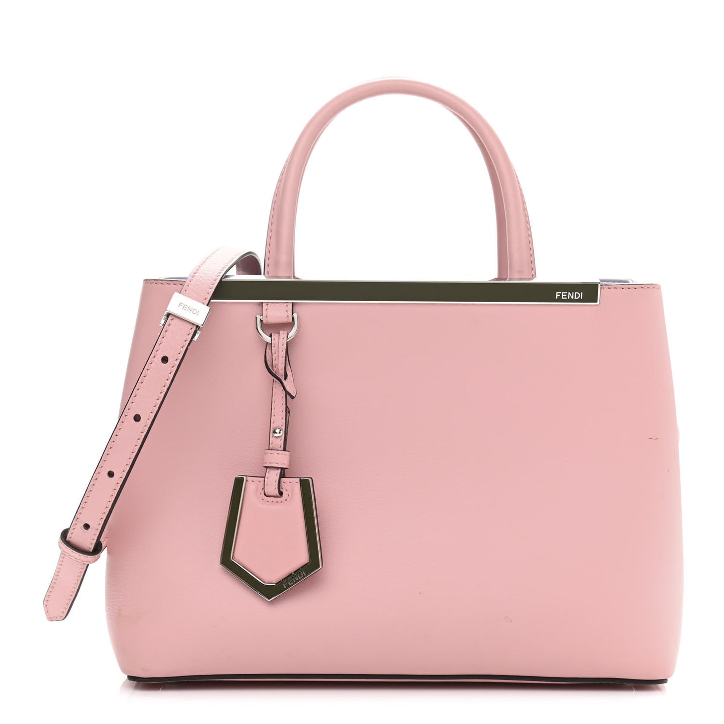 Vitello Dolce Century Petite 2Jours Tote Bubblegum Lilla Oliva
