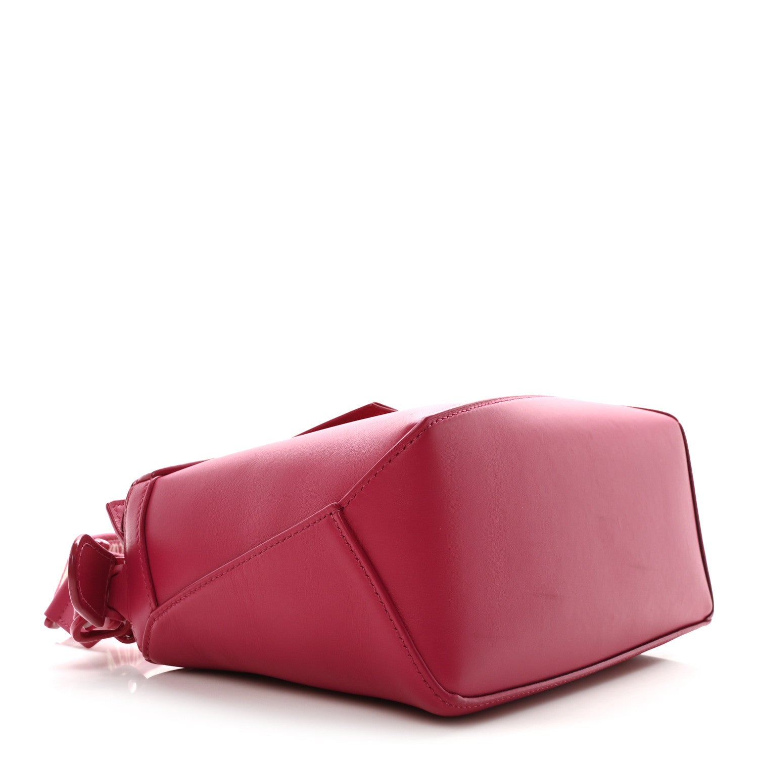 Loewe Satin Calfskin Monochrome Small Puzzle Edge Bag Ruby Red Glaze 4 of 10