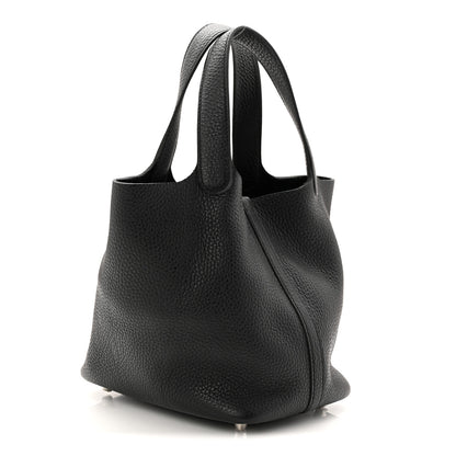 Hermes Taurillon Clemence Picotin Lock 18 PM Black 3 of 10