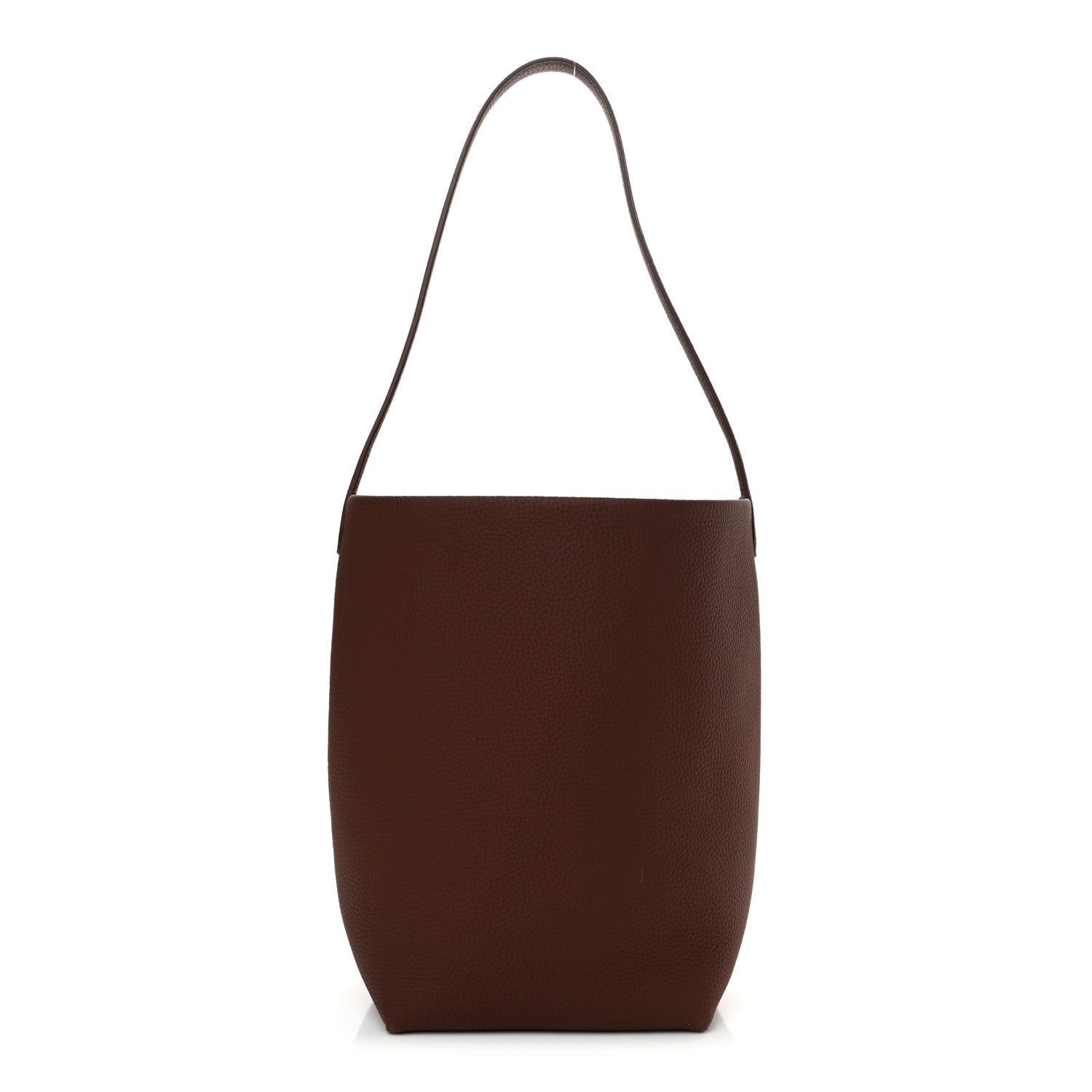 The Row Grained Calfskin Medium N/S Park Tote Cognac 1 of 11