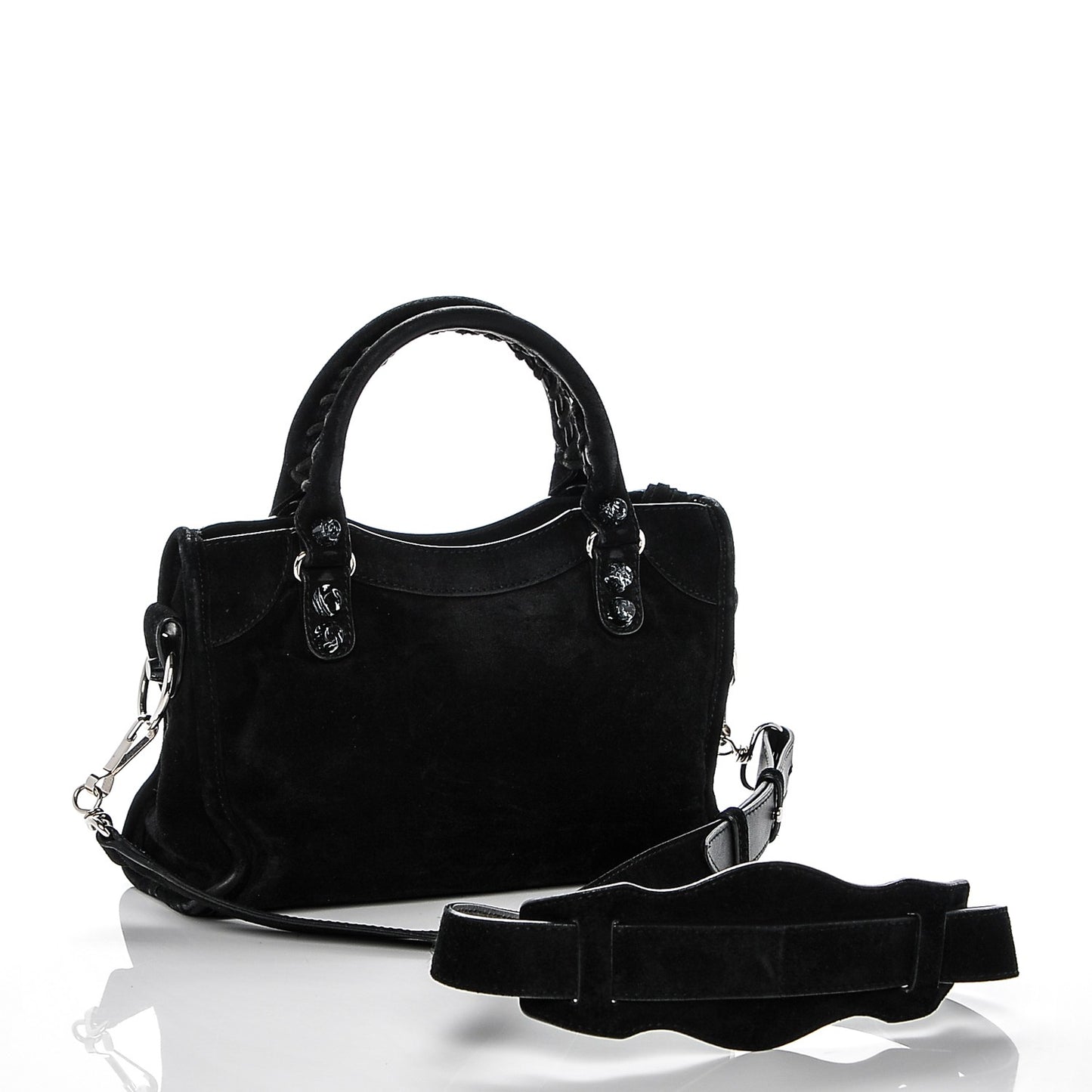 Baby Daim Suede Marble Hardware Mini City Black