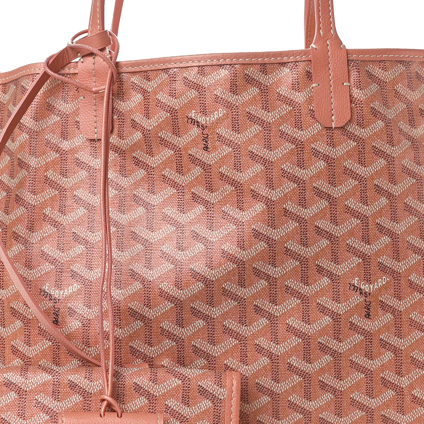 Iridescent Goyardine Saint Louis PM Pearly Coral