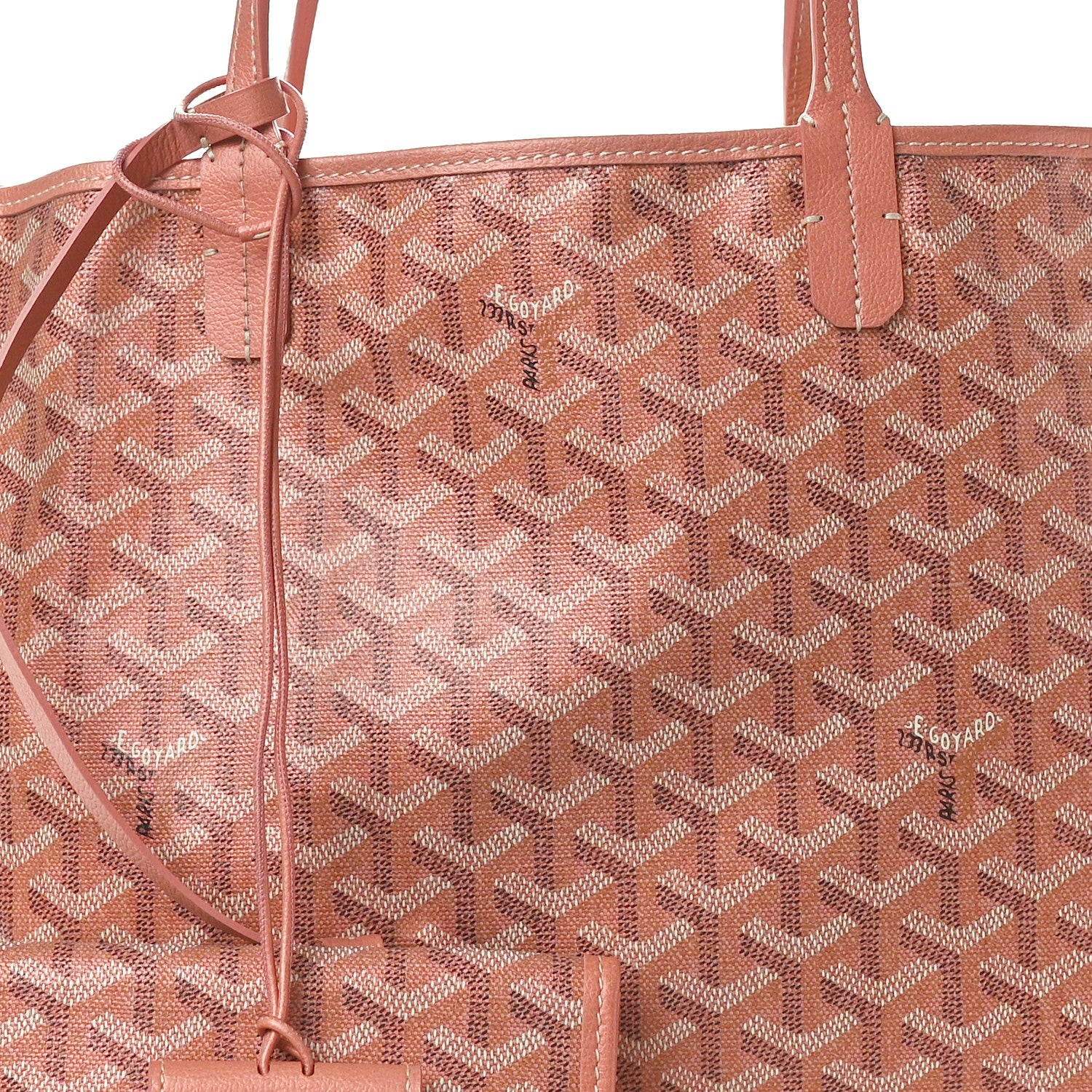 Goyard Iridescent Goyardine Saint Louis PM Pearly Coral 8 of 10