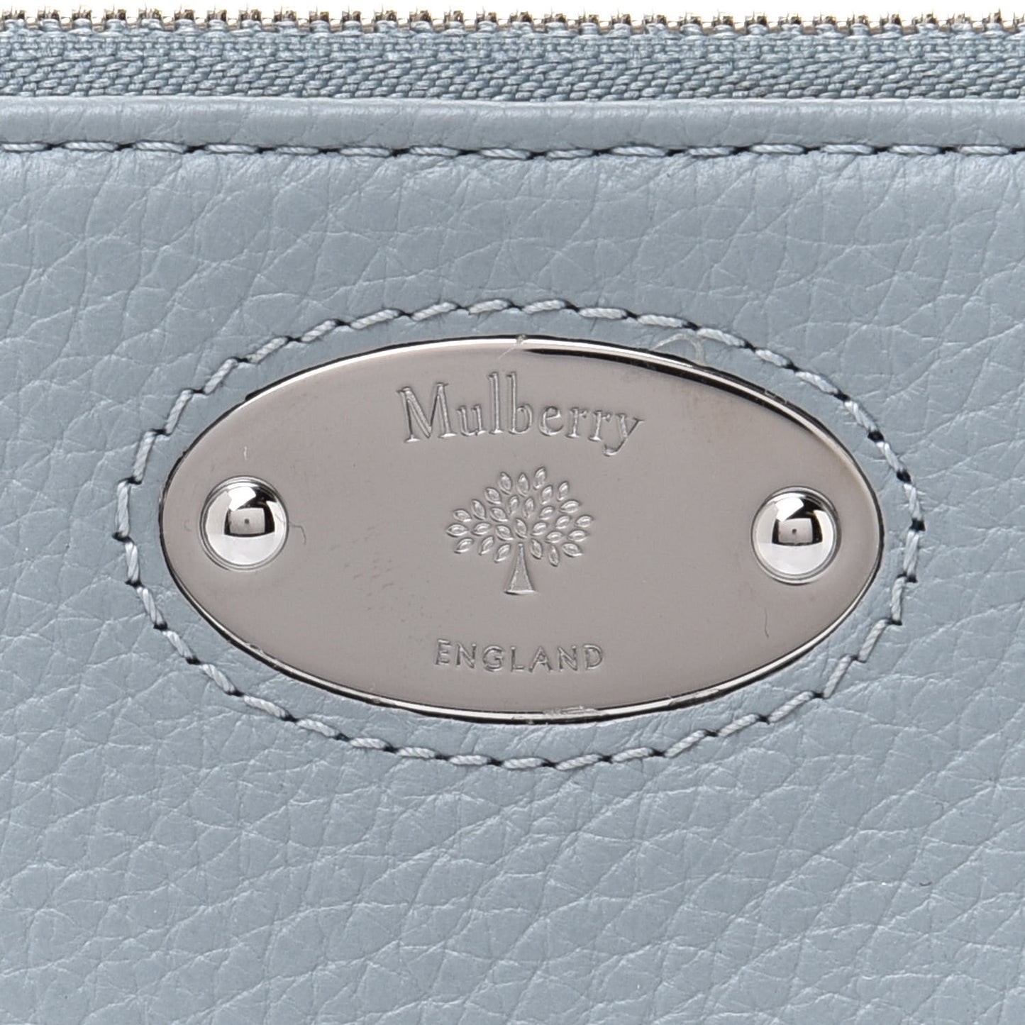 Small Classic Grain Zip Coin Purse Cloud