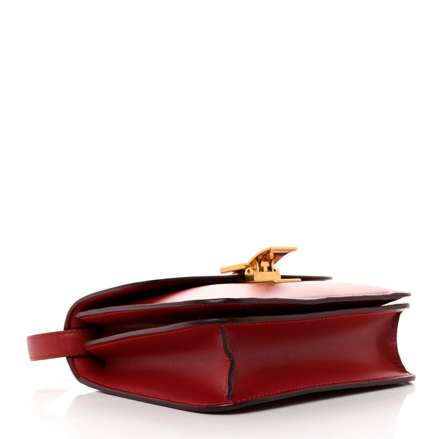 Box Calfskin Teen Classic Box Flap Bag Red