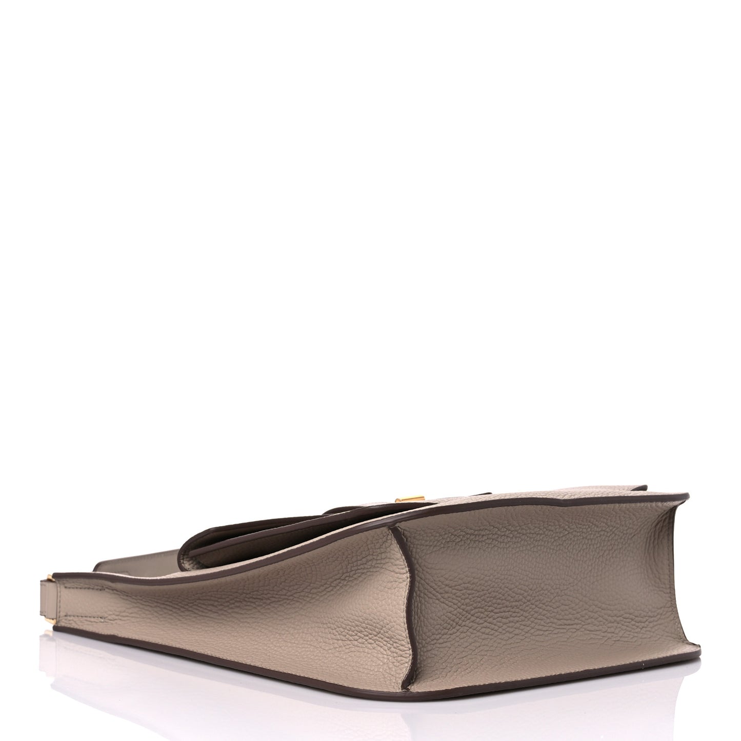 Grained Calfskin Rialto Crossbody Taupe