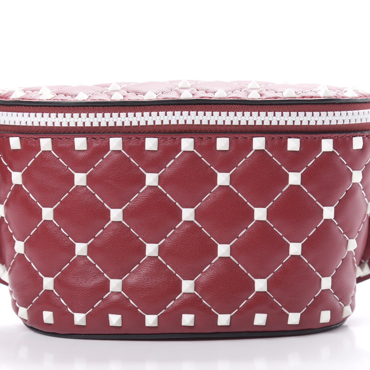 Valentino Garavani Lambskin Free Rockstud Spike Belt Bag 75 Rosso Valentino 7 of 9