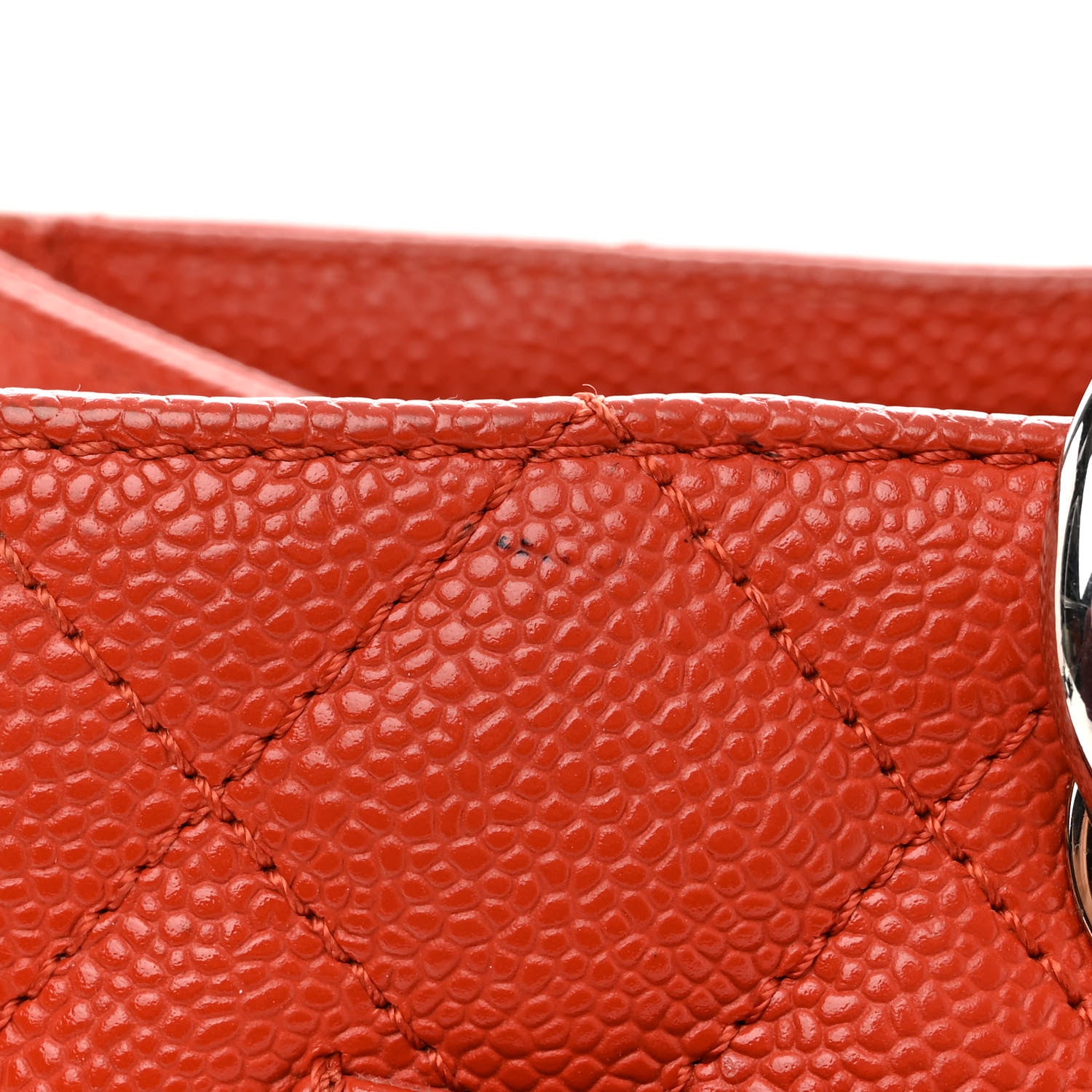 Chanel Caviar Quilted Grand Shopping Tote GST Orange 12 of 15