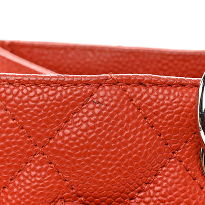 Chanel Caviar Quilted Grand Shopping Tote GST Orange 12 of 15