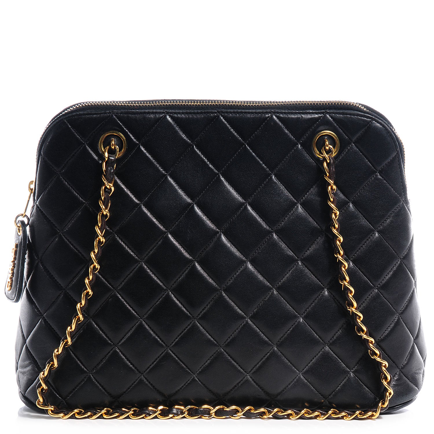 Chanel Lambskin Quilted Shoulder Bag Black 1 of 7