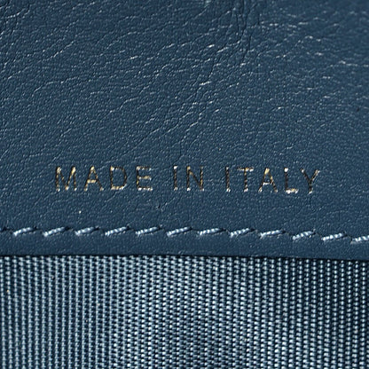 Chanel Calfskin Quilted Short Flap Wallet Blue 7 of 9