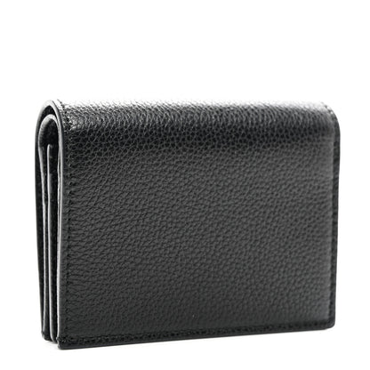 Gucci Grainy Calfskin Zumi Chain Card Case Wallet Black 3 of 7