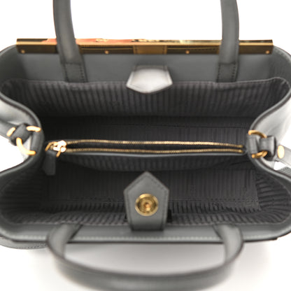 Fendi Vitello Elite Petite 2Jours Tote Grigio Grigio Chiaro 5 of 10