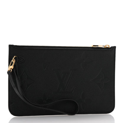 Louis Vuitton Empreinte Monogram Giant Neverfull MM Pochette Black 3 of 8