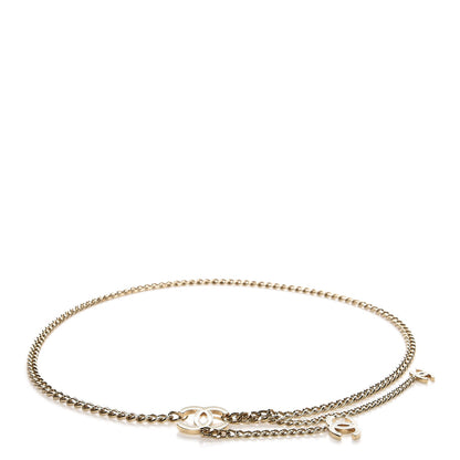 Chanel Enamel CC Chain Belt White Gold 1 of 4