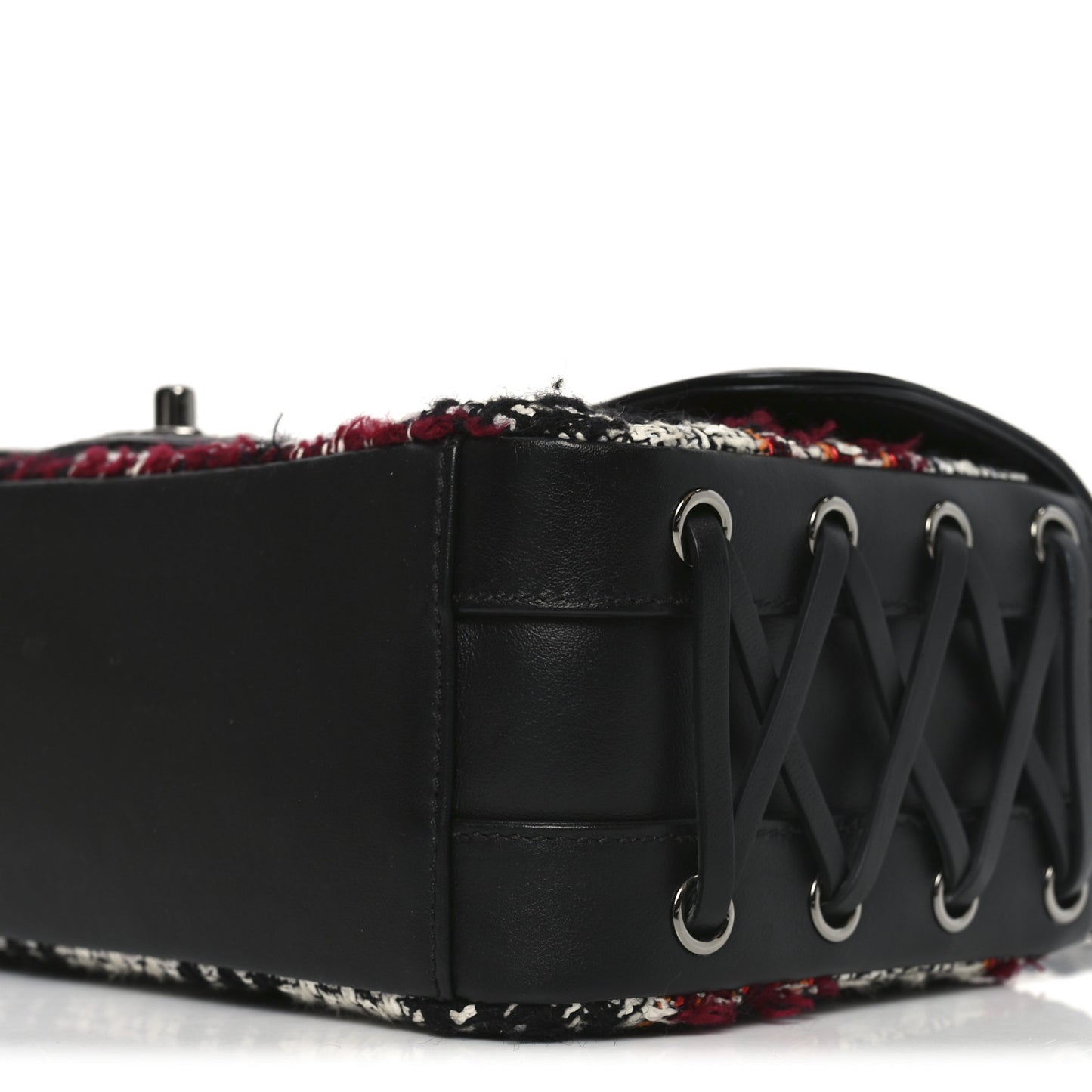 Tweed Quilted Calfskin Coco Corset Flap Multicolor