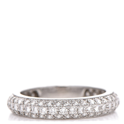 Cartier Platinum Diamond Pave Eternity Band 52 6 1 of 4