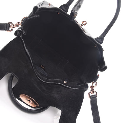 Mulberry Pebbled Matte Leather Small Heritage Bayswater Satchel Nightshade Blue 6 of 11