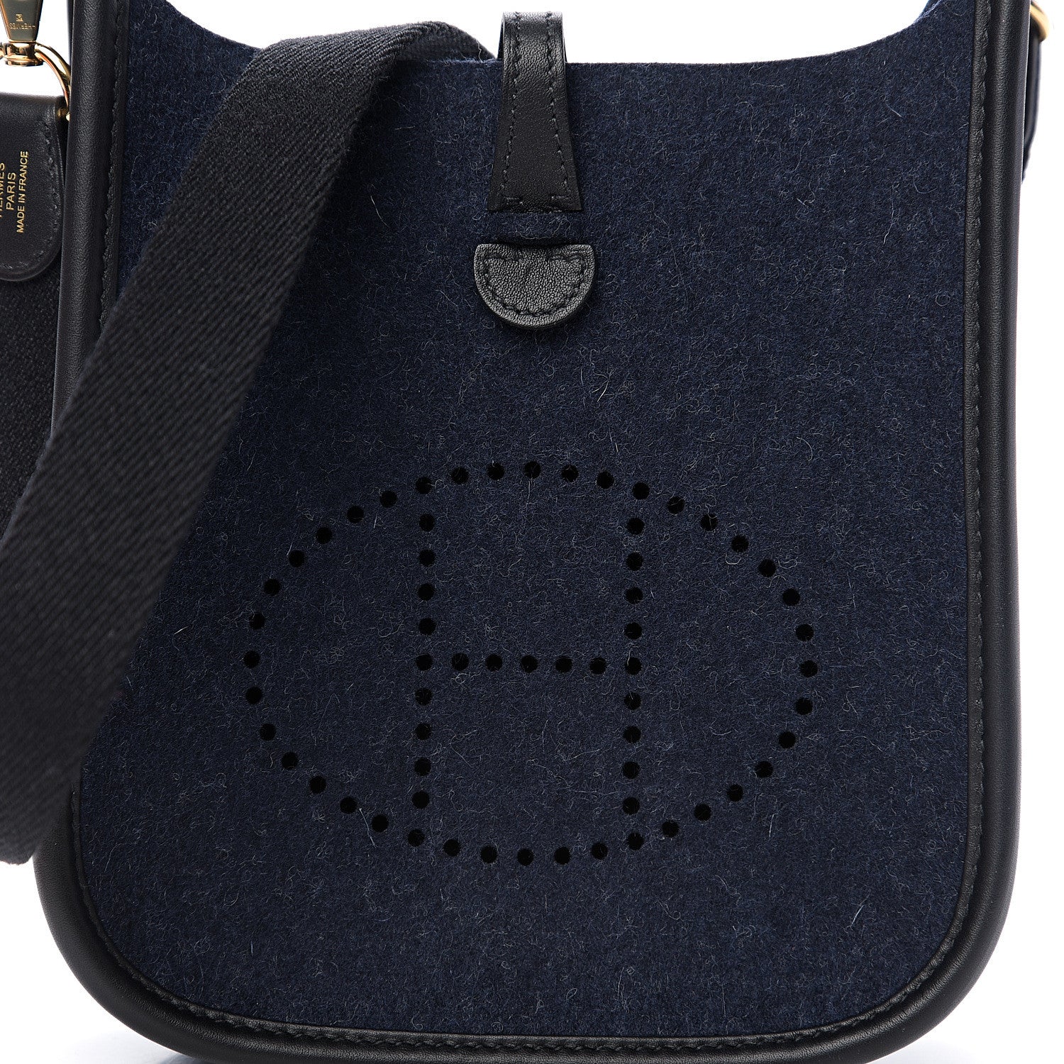 Hermes Swift Sangle Wooly Evelyne TPM Bleu Nuit Black 7 of 10