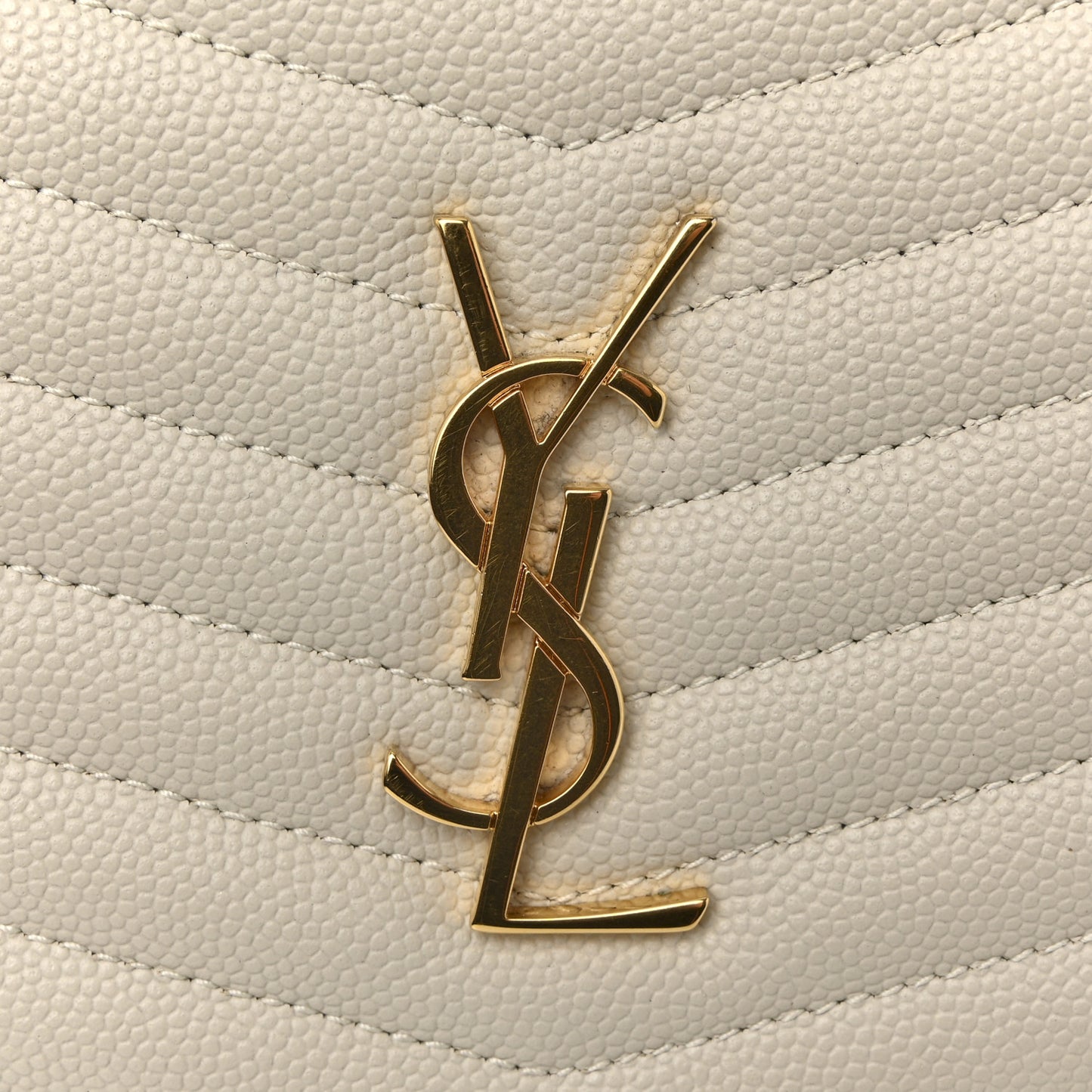 Grain De Poudre Matelasse Monogram Mini Lou Camera Bag Crema Soft